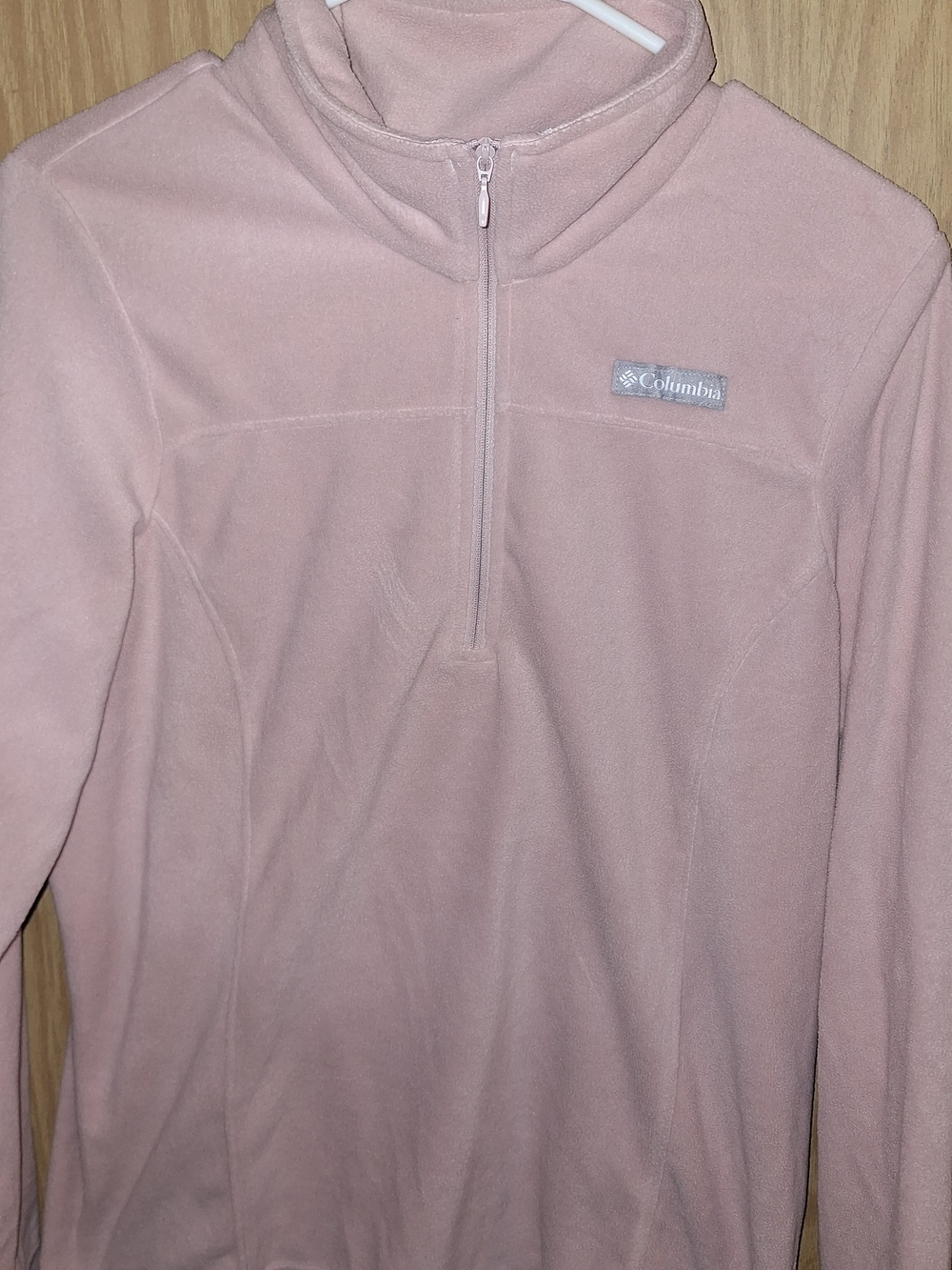 Columbia Women's Dusty Pink Half-Zip Fleece Pullover